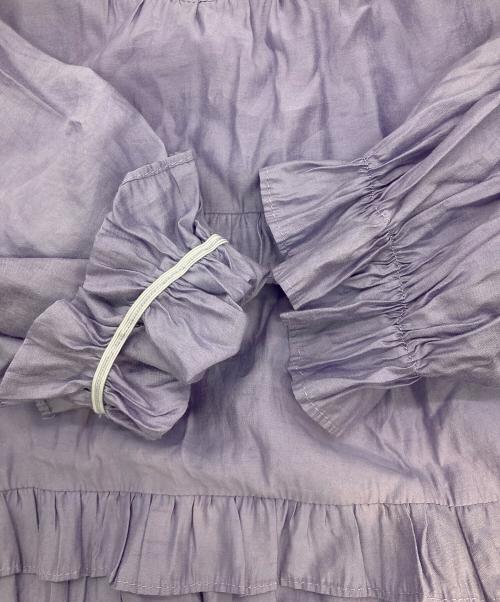 Tnewties（トゥエンティーズ）Tnewties (トゥエンティーズ) フリルブラウスワンピース パープル サイズ:Lの古着・服飾アイテム