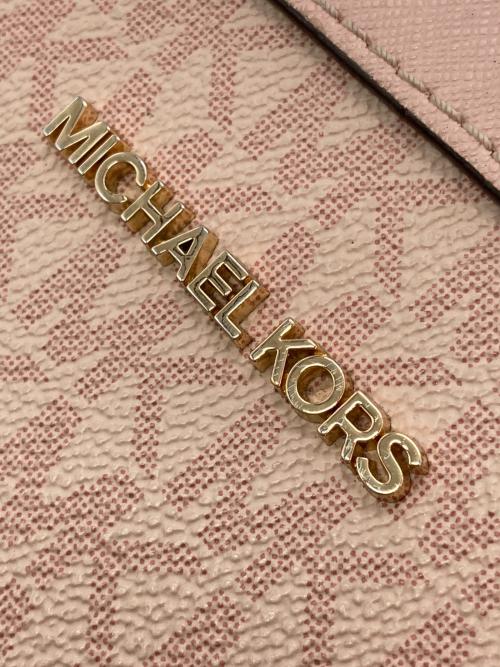 MICHAEL KORS（マイケルコース）MICHAEL KORS (マイケルコース) シグネチャーショルダーバッグ ピンクの古着・服飾アイテム