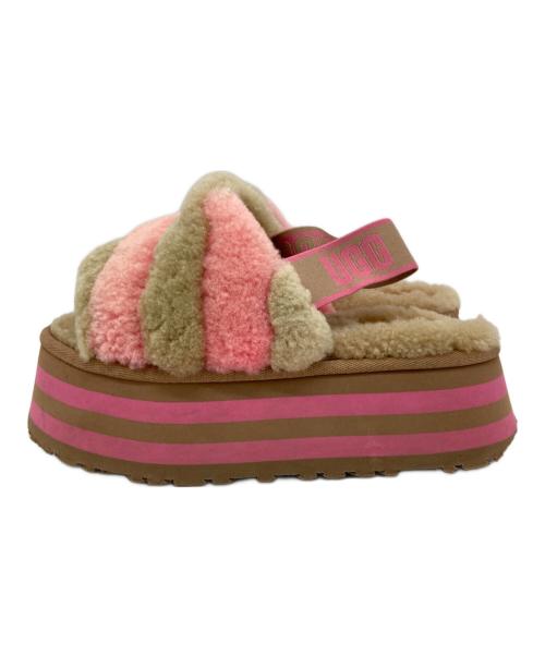 UGG（アグ）UGG (アグ) DISCO STRIPE SLIDE ベージュ サイズ:USA5の古着・服飾アイテム