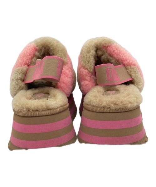 UGG（アグ）UGG (アグ) DISCO STRIPE SLIDE ベージュ サイズ:USA5の古着・服飾アイテム