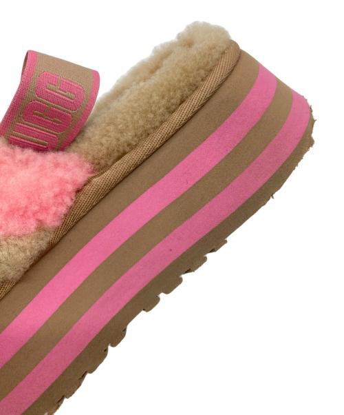 UGG（アグ）UGG (アグ) DISCO STRIPE SLIDE ベージュ サイズ:USA5の古着・服飾アイテム
