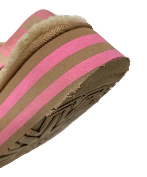UGG（アグ）UGG (アグ) DISCO STRIPE SLIDE ベージュ サイズ:USA5の古着・服飾アイテム