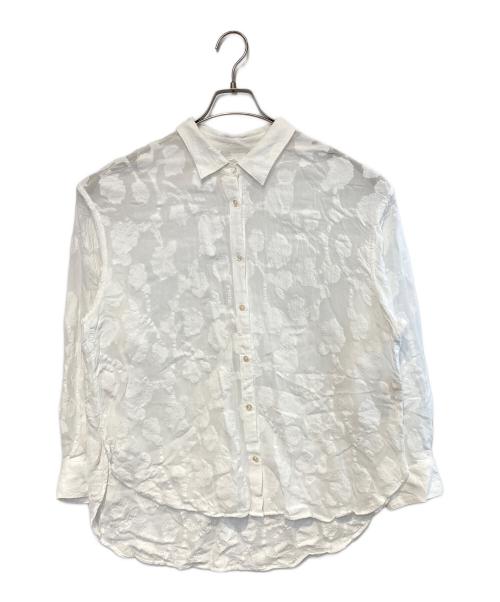 Spick and Span（スピック＆スパン）Spick and Span (スピック＆スパン) フラワージャガードシャツ ホワイト サイズ:Freeの古着・服飾アイテム