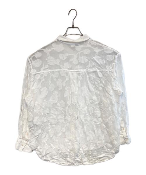Spick and Span（スピック＆スパン）Spick and Span (スピック＆スパン) フラワージャガードシャツ ホワイト サイズ:Freeの古着・服飾アイテム