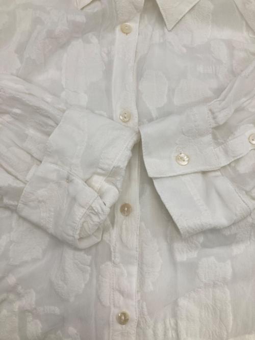 Spick and Span（スピック＆スパン）Spick and Span (スピック＆スパン) フラワージャガードシャツ ホワイト サイズ:Freeの古着・服飾アイテム
