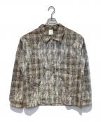 CONPコンプ）の古着「Lace-Embroidered Jacket」｜グレー
