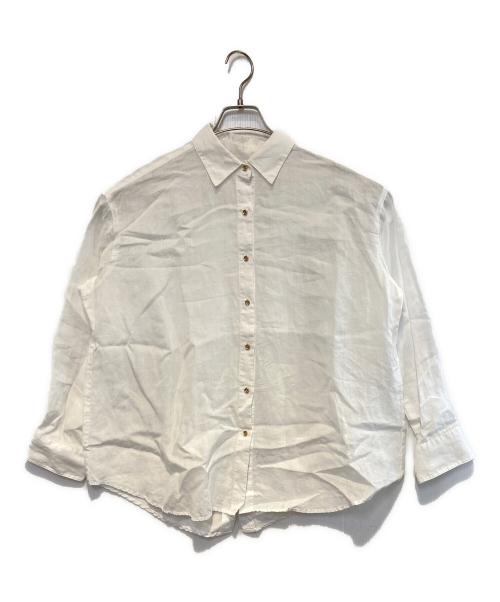 Loungedress（ラウンジドレス）Loungedress (ラウンジドレス) リネンバックタイシャツ ホワイト サイズ:Fの古着・服飾アイテム