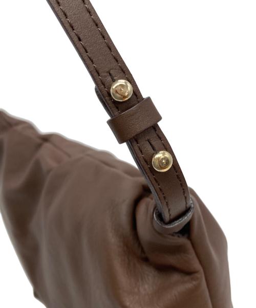 gemeil（ジェムイル）gemeil (ジェムイル) レザーワンハンドルバッグ ブラウンの古着・服飾アイテム