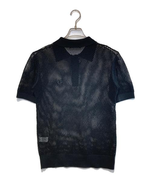FRED PERRY（フレッドペリー）FRED PERRY (フレッドペリー) S/S MESH POLO SHIRT ブラック サイズ:Sの古着・服飾アイテム