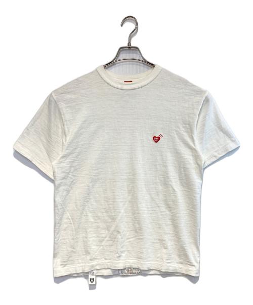 HUMAN MADE（ヒューマンメイド）HUMAN MADE (ヒューマンメイド) HEART BADGE T-SHIRT ホワイト サイズ:Lの古着・服飾アイテム