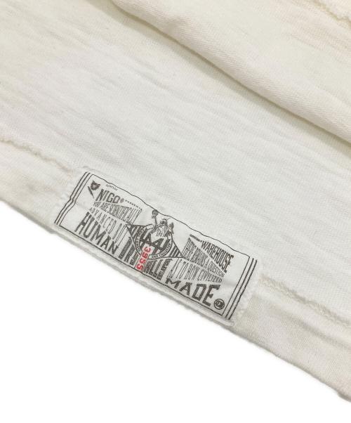 HUMAN MADE（ヒューマンメイド）HUMAN MADE (ヒューマンメイド) HEART BADGE T-SHIRT ホワイト サイズ:Lの古着・服飾アイテム