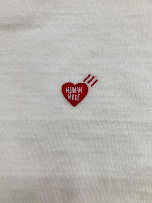 HUMAN MADE（ヒューマンメイド）HUMAN MADE (ヒューマンメイド) HEART BADGE T-SHIRT ホワイト サイズ:Lの古着・服飾アイテム