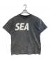 WIND AND SEA（ウィンダンシー）の古着「CRACK P DYE TEE」｜チャコールグレー