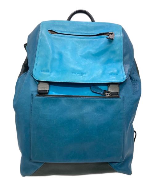 COACH（コーチ）COACH (コーチ) MANHATTAN BACKPACK ブルーの古着・服飾アイテム