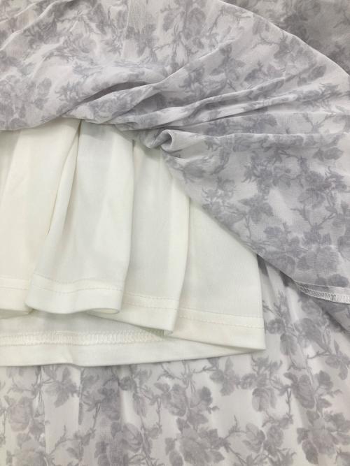 An MILLE（アンミール）An MILLE (アンミール) フリルプリーツワンピース ホワイト サイズ:Freeの古着・服飾アイテム