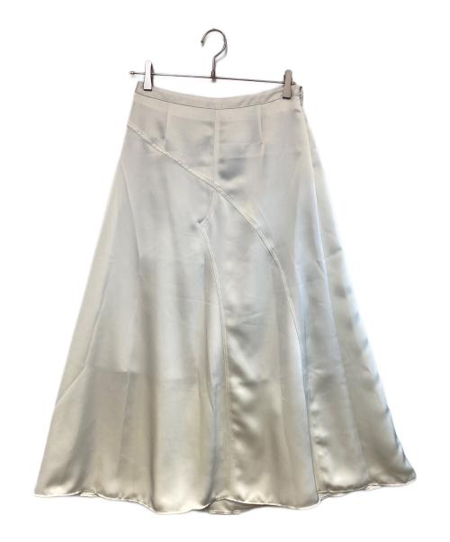 STUDIOUS（ステュディオス）STUDIOUS (ステュディオス) Stretch Satin Skirt ホワイト サイズ:2の古着・服飾アイテム