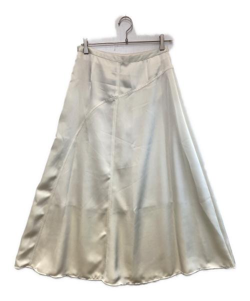 STUDIOUS（ステュディオス）STUDIOUS (ステュディオス) Stretch Satin Skirt ホワイト サイズ:2の古着・服飾アイテム