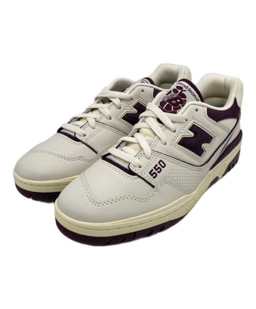 NEW BALANCE（ニューバランス）NEW BALANCE (ニューバランス) Aime Leon Dore (エメレオンドレ) BB550 AR1 ホワイト×パープル サイズ:US10 未使用品の古着・服飾アイテム