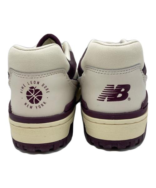 NEW BALANCE（ニューバランス）NEW BALANCE (ニューバランス) Aime Leon Dore (エメレオンドレ) BB550 AR1 ホワイト×パープル サイズ:US10 未使用品の古着・服飾アイテム