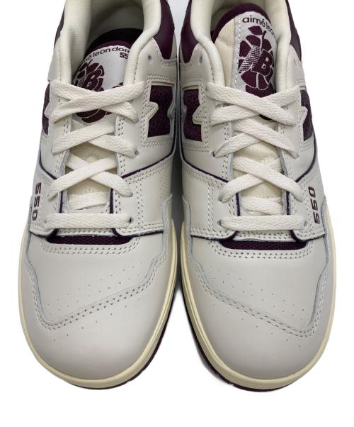 NEW BALANCE（ニューバランス）NEW BALANCE (ニューバランス) Aime Leon Dore (エメレオンドレ) BB550 AR1 ホワイト×パープル サイズ:US10 未使用品の古着・服飾アイテム