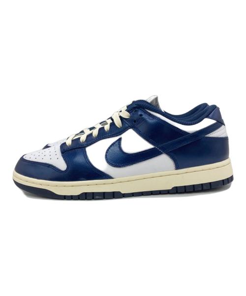 NIKE（ナイキ）NIKE (ナイキ) WMNS DUNK LOW PREMIUM ホワイト×ネイビー サイズ:US11.5 未使用品の古着・服飾アイテム