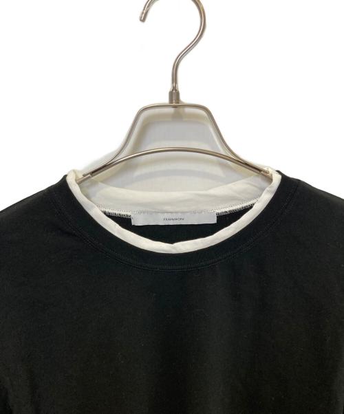 FRAMeWORK（フレームワーク）FRAMeWORK (フレームワーク) レイヤードライクTシャツ ブラック サイズ:Freeの古着・服飾アイテム