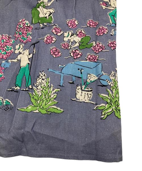 BEARDSLEY（ビアズリー）BEARDSLEY (ビアズリー) ガーデンプリントスカート ネイビー サイズ:Free 未使用品の古着・服飾アイテム