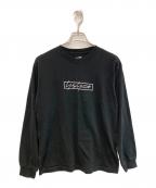 New Era×Yohji Yamamoto pour hommeニューエラ×ヨウジヤマモト プールオム）の古着「BOX LOGO PRINT LONG SLEEVES」｜ブラック