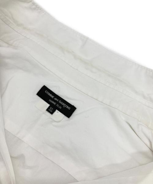 COMME des GARCONS HOMME PLUS（コムデギャルソンオムプリュス）COMME des GARCONS HOMME PLUS (コムデギャルソンオムプリュス) コットンシャツ ホワイト サイズ:XLの古着・服飾アイテム