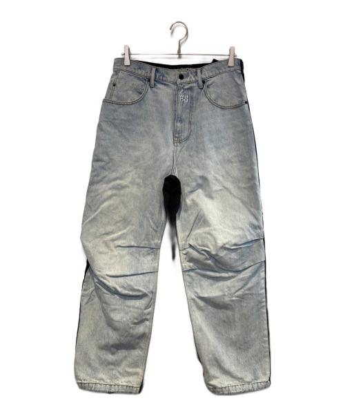 ALEXANDER WANG（アレキサンダー・ワン）ALEXANDER WANG (アレキサンダー・ワン) ハイブリット切替デニムパンツ インディゴ×ブラック サイズ:27の古着・服飾アイテム