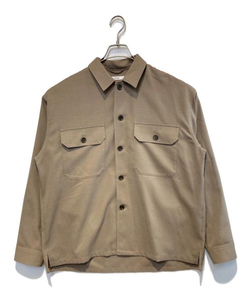 JOURNAL STANDARD relume（ジャーナルスタンダード レリューム）JOURNAL STANDARD relume (ジャーナルスタンダード レリューム) リラクシー CPOシャツジャケット ベージュ サイズ:Mの古着・服飾アイテム