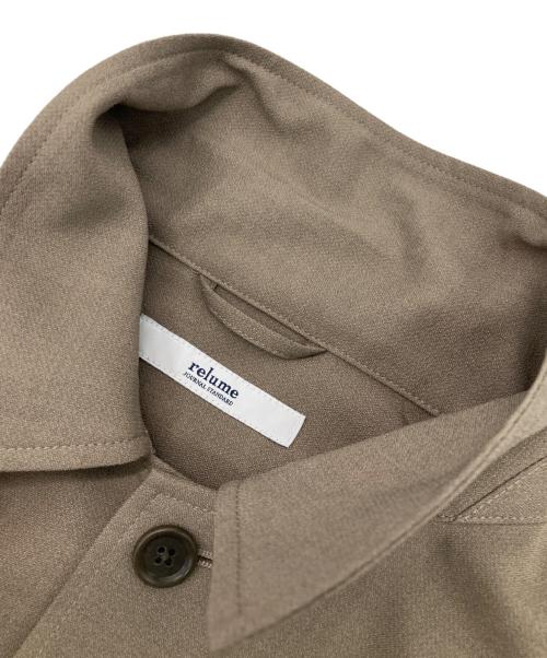 JOURNAL STANDARD relume（ジャーナルスタンダード レリューム）JOURNAL STANDARD relume (ジャーナルスタンダード レリューム) リラクシー CPOシャツジャケット ベージュ サイズ:Mの古着・服飾アイテム