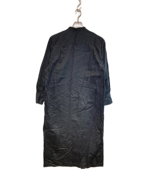 MACPHEE（マカフィー）MACPHEE (マカフィー) コットンサテンドットプリントロングシャツワンピース ブラック サイズ:36の古着・服飾アイテム