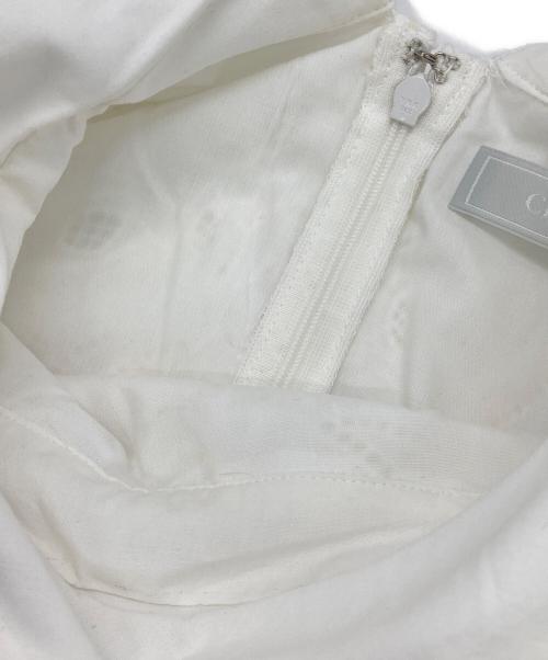 CELFORD（セルフォード）CELFORD (セルフォード) 襟付きAラインワンピース アイボリー サイズ:38の古着・服飾アイテム
