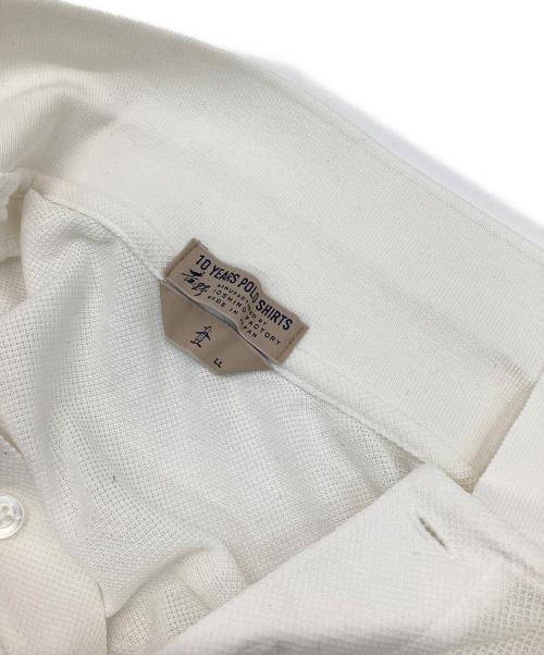 MUNSING WEAR（マンシングウェア）MUNSING WEAR (マンシングウェア) 10 YEARS POLO SHIRTS ホワイト サイズ:LLの古着・服飾アイテム