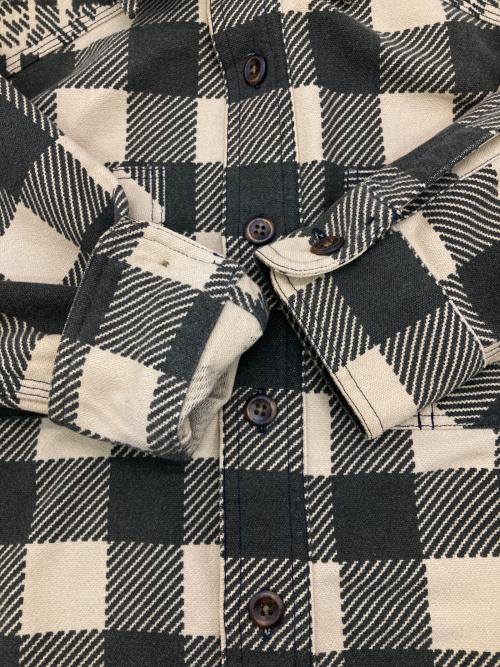 RRL（ダブルアールエル）RRL (ダブルアールエル) サンダーバードジャガードチェックシャツ グレー×ベージュ サイズ:XSの古着・服飾アイテム