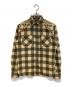 RRL（ダブルアールエル）の古着「サンダーバードジャガードチェックシャツ」｜グレー×ベージュ