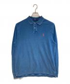POLO RALPH LAURENポロ・ラルフローレン）の古着「ロングスリーブポロシャツ」｜インディゴ