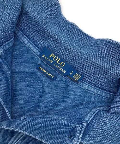 POLO RALPH LAUREN（ポロ・ラルフローレン）POLO RALPH LAUREN (ポロ・ラルフローレン) ロングスリーブポロシャツ インディゴ サイズ:Lの古着・服飾アイテム