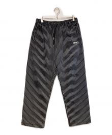 SUBCIETY（サブサエティ）の古着「Stripe training pants」｜ブラック