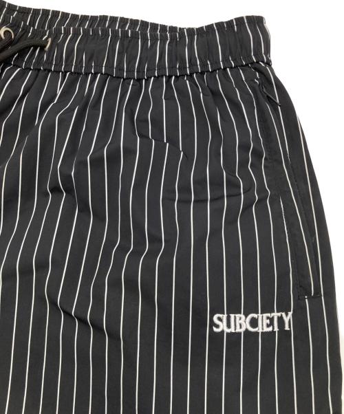 SUBCIETY（サブサエティ）SUBCIETY (サブサエティ) Stripe training pants ブラック サイズ:Lの古着・服飾アイテム