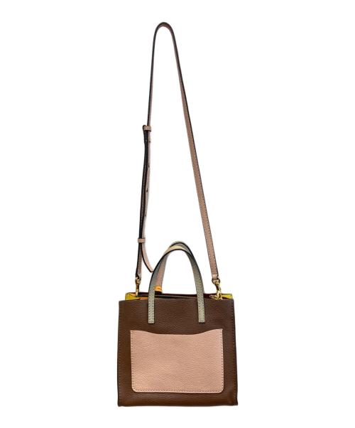 MARC JACOBS（マークジェイコブス）MARC JACOBS (マークジェイコブス) The Grind Mini ブラウン×ピンクの古着・服飾アイテム