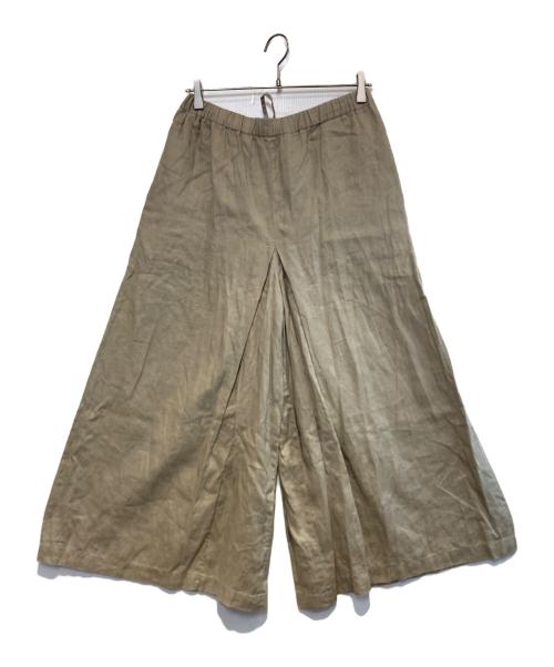 JOURNAL STANDARD（ジャーナルスタンダード）JOURNAL STANDARD (ジャーナルスタンダード) リネンタックキュロット ベージュ サイズ:38 未使用品の古着・服飾アイテム