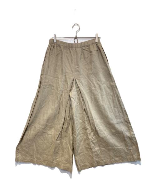 JOURNAL STANDARD（ジャーナルスタンダード）JOURNAL STANDARD (ジャーナルスタンダード) リネンタックキュロット ベージュ サイズ:38 未使用品の古着・服飾アイテム