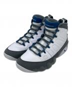 NIKEナイキ）の古着「AIR JORDAN 9 RETRO」｜ホワイト×グレー