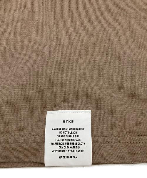 HYKE（ハイク）HYKE (ハイク) CROPPED SHORT-SLV TEE ブラウン サイズ:Sの古着・服飾アイテム