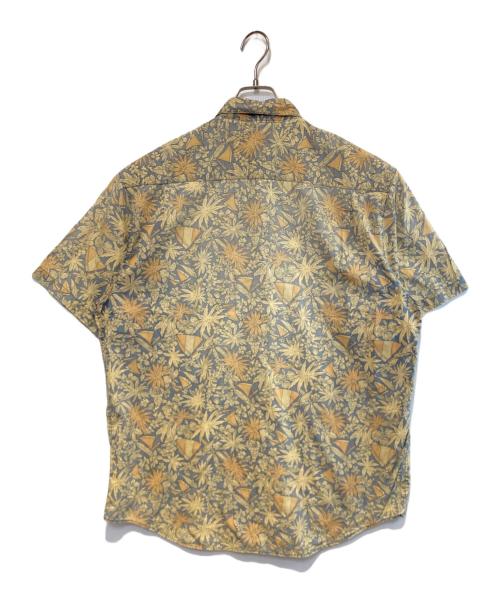 BANANA REPUBLIC（バナナリパブリック）BANANA REPUBLIC (バナナリパブリック) ［古着］総柄S/Sシャツ ベージュ×ブルー サイズ:Mの古着・服飾アイテム