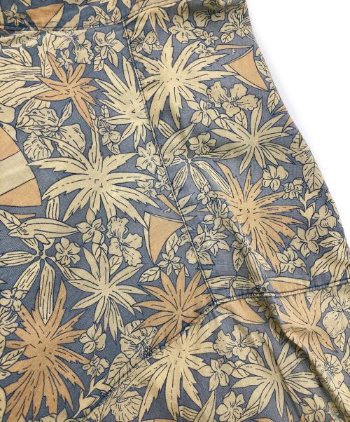 BANANA REPUBLIC（バナナリパブリック）BANANA REPUBLIC (バナナリパブリック) ［古着］総柄S/Sシャツ ベージュ×ブルー サイズ:Mの古着・服飾アイテム