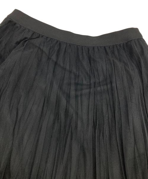 Spick and Span（スピック＆スパン）Spick and Span (スピック＆スパン) ランダムチュールプリーツスカート ブラック サイズ:38の古着・服飾アイテム