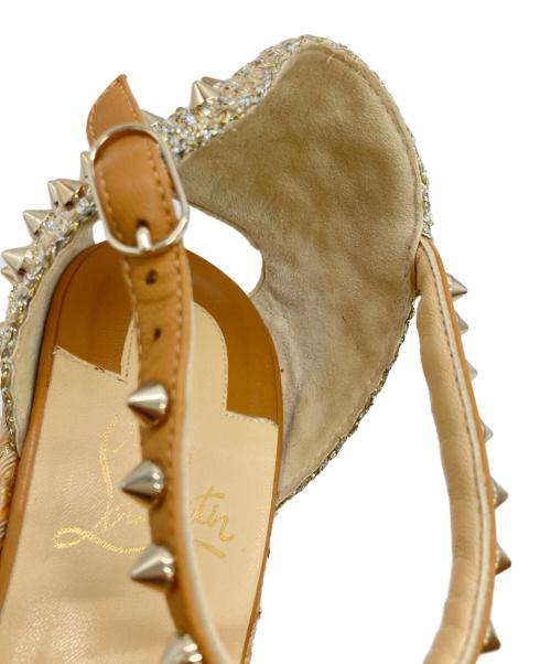 Christian Louboutin（クリスチャン・ルブタン）Christian Louboutin (クリスチャン・ルブタン) MADMONICAウエッジサンダル ベージュ サイズ:39の古着・服飾アイテム